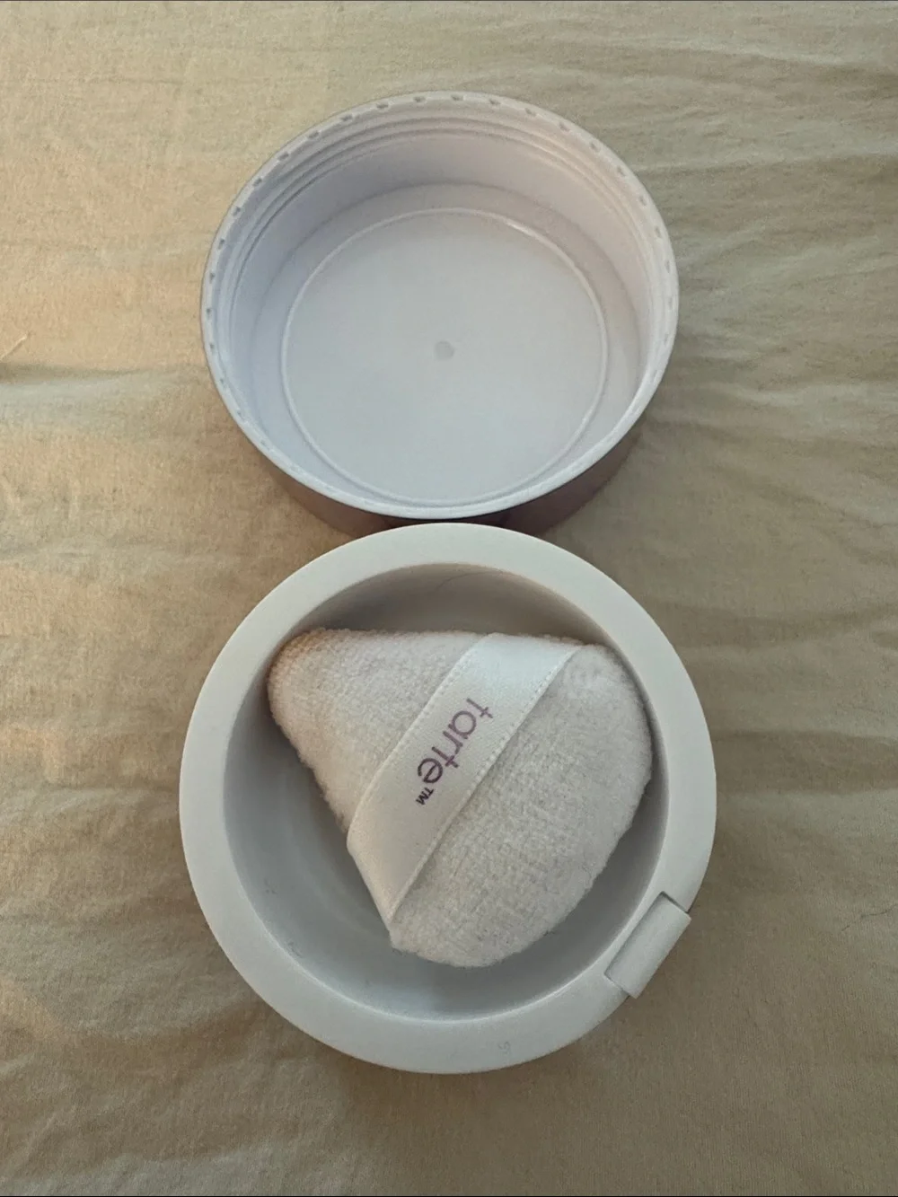 Lavender tarte Creaseless Setting Powder - Deep Plum with Gold Lettering